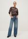Multicolour striped cotton blend jumper, regular fit_1