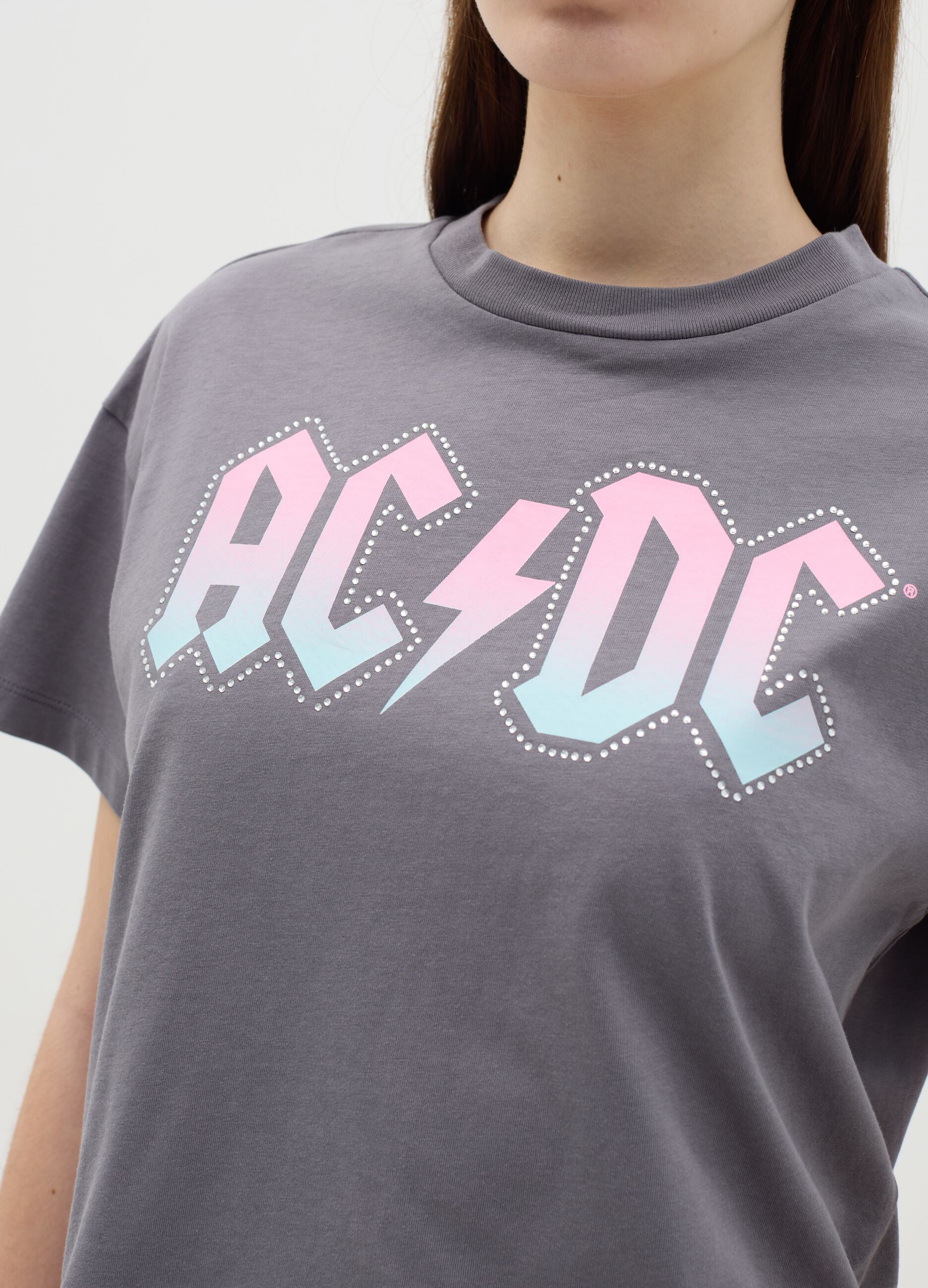 T-shirt with AC/DC print