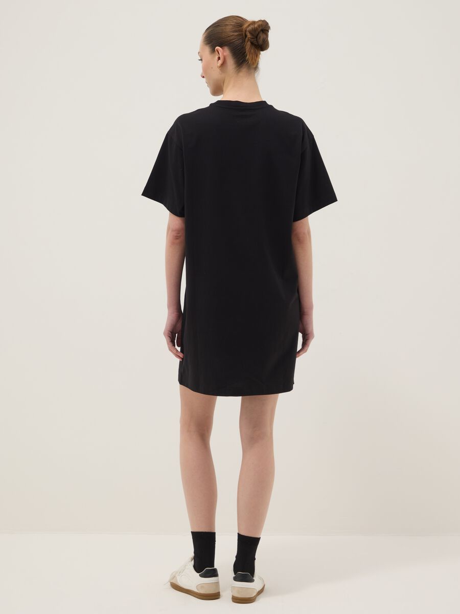 Black pure cotton relaxed-fit dress_2
