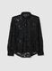 Black Transparent Lace Regular Fit Shirt_4