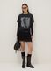 Black pure cotton t-shirt with a regular oversized fit_2