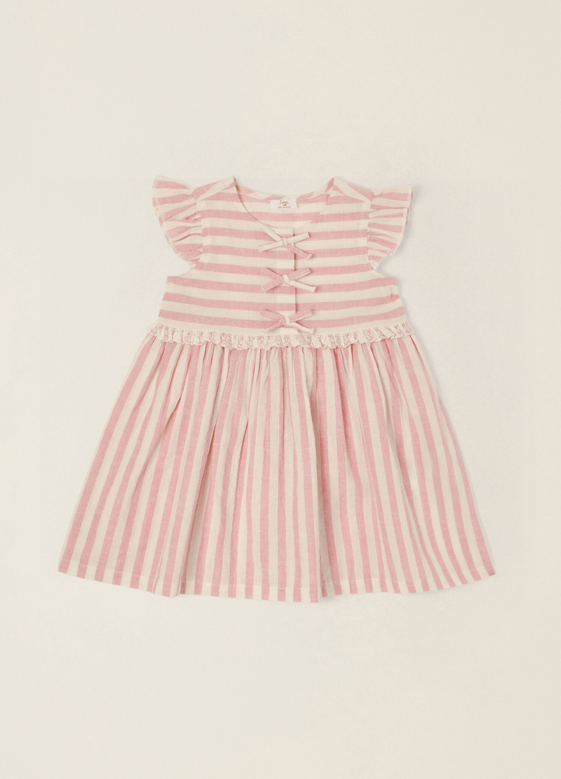 IANA striped linen-blend dress