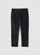 Pantaloni grigi in cotone elasticizzato a coste slim fit_0