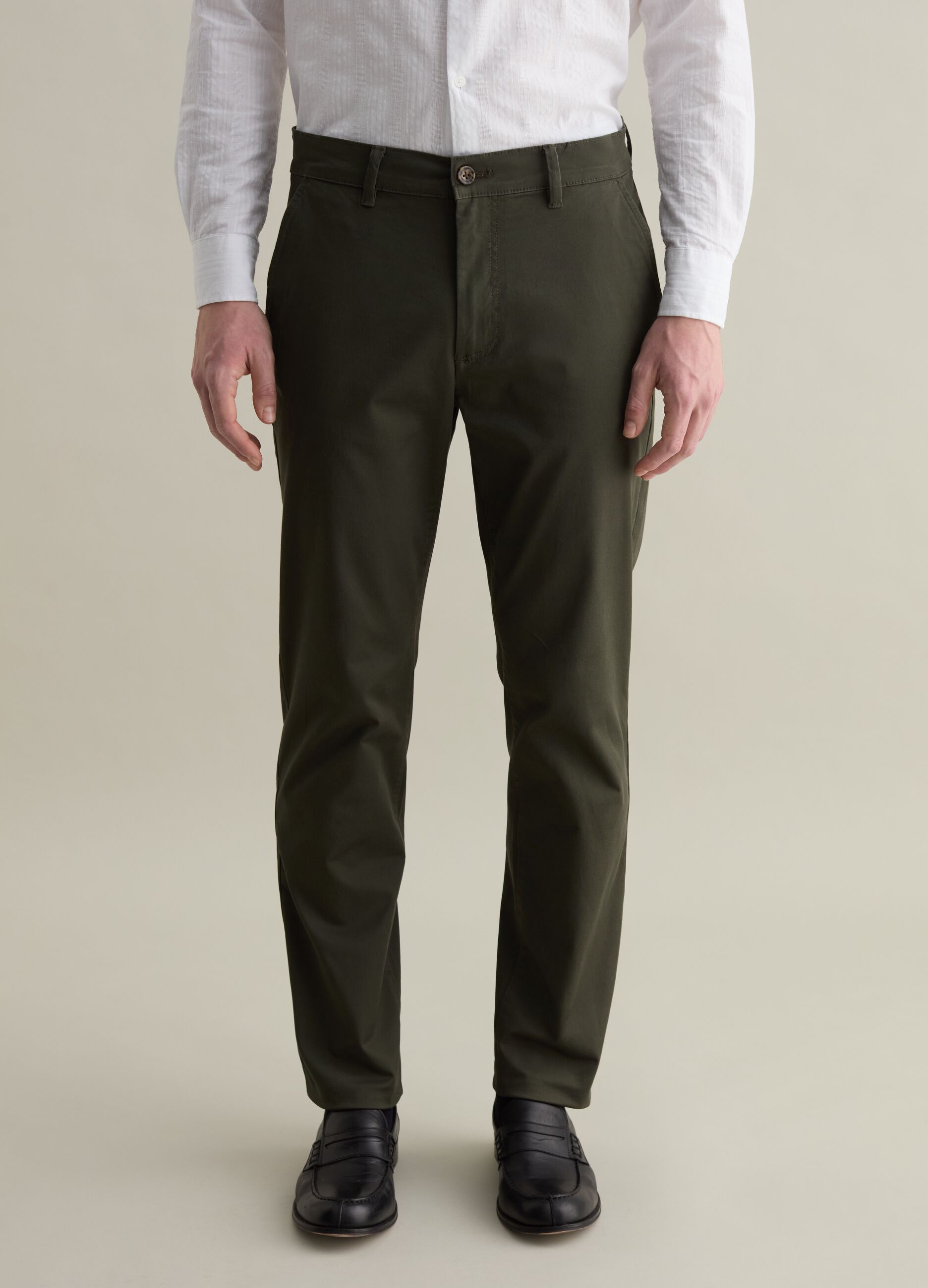 Pantalone chino slim fit in twill stretch