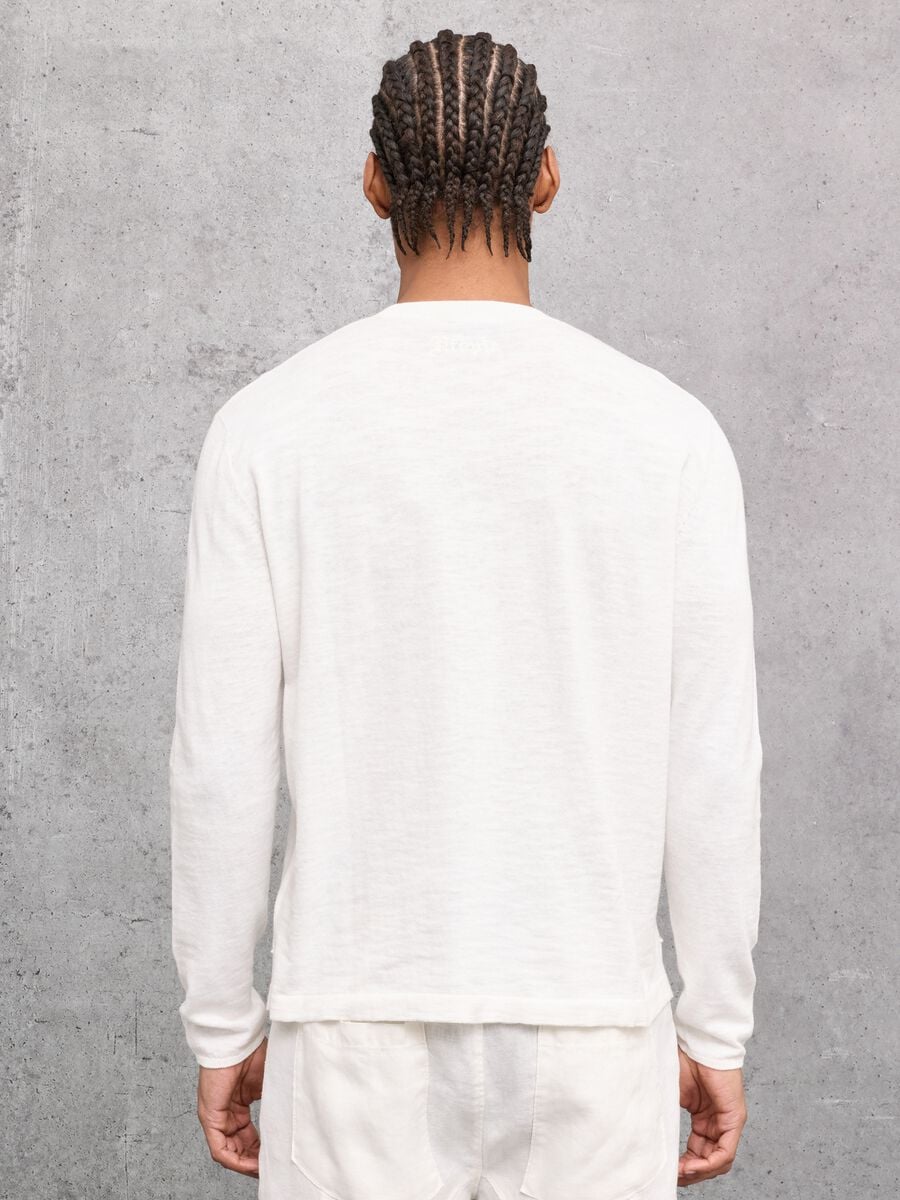 Knit Longsleeve T-shirt White_1