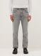 Grey denim cotton blend carrot fit jeans_2