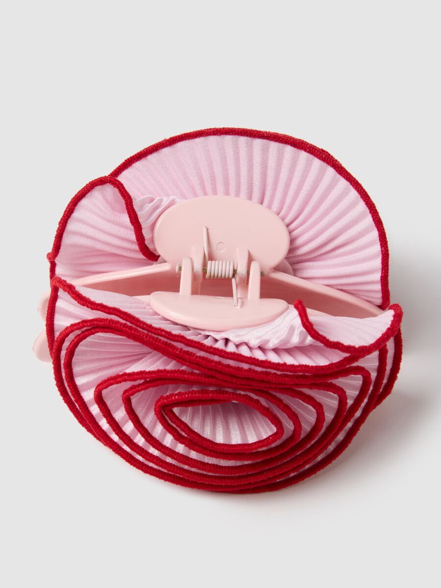 Fermaglio per capelli multicolor con design floreale_1