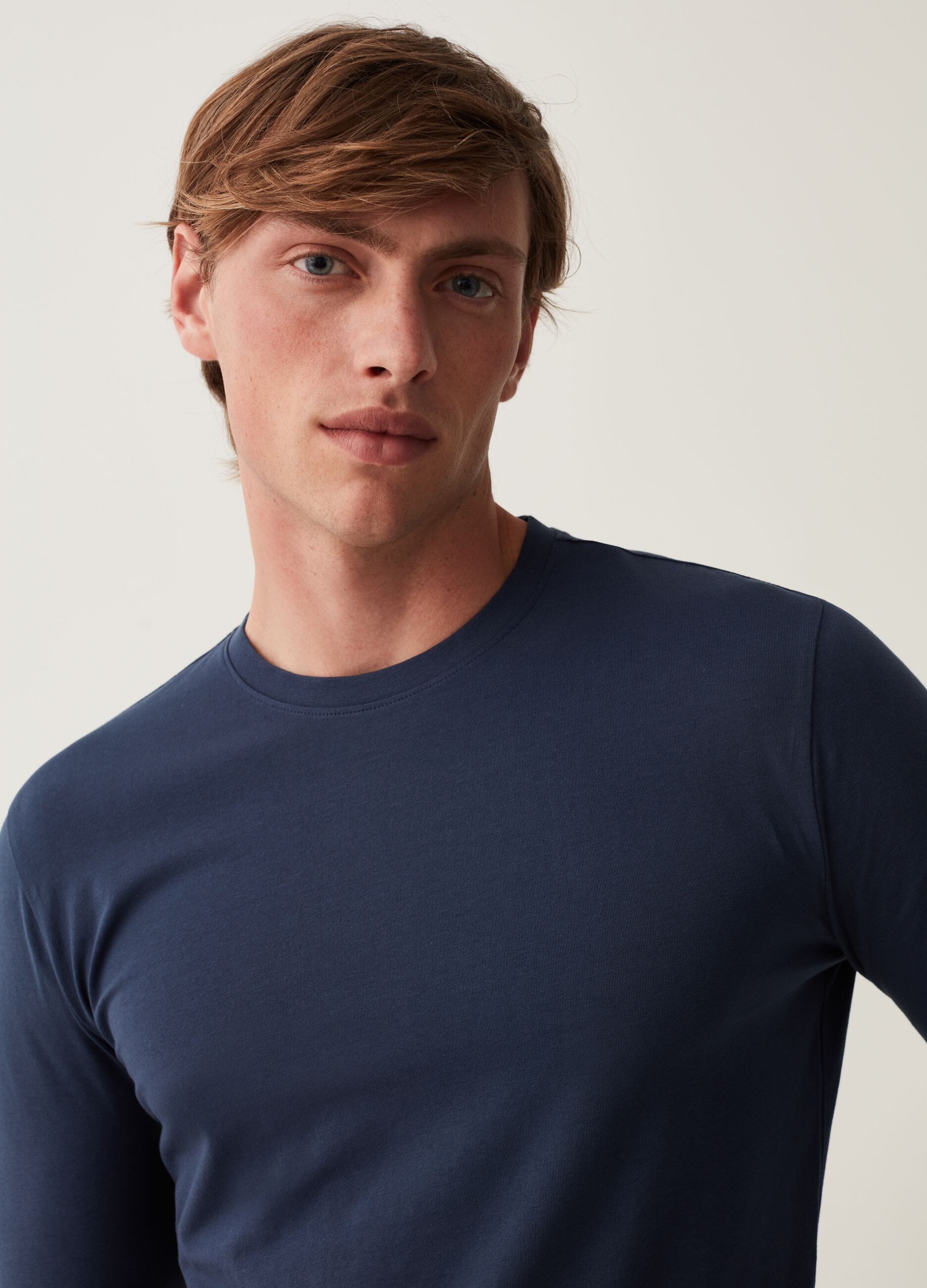 T-shirt a maniche lunghe in jersey_1