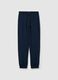 Plush joggers with drawstring_4