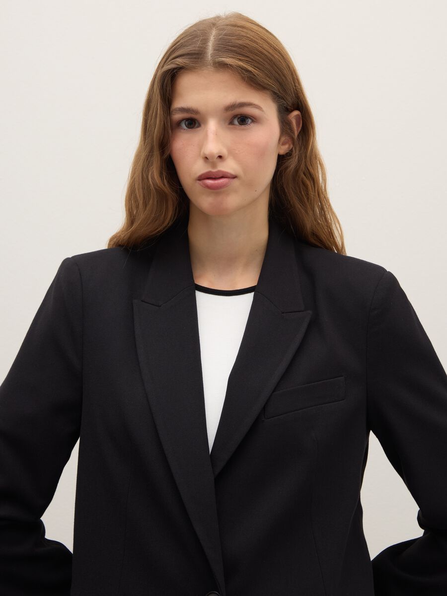 Blazer nero regular fit_0