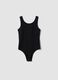 Girls&rsquo; black fitted stretch cotton bodysuit_3