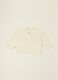 White baby girls&rsquo; sweatshirt with pure cotton details_2