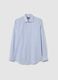 Slim Fit Light Blue Stretch Cotton Shirt_4