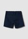 Regular fit blue pure cotton shorts for boys_1