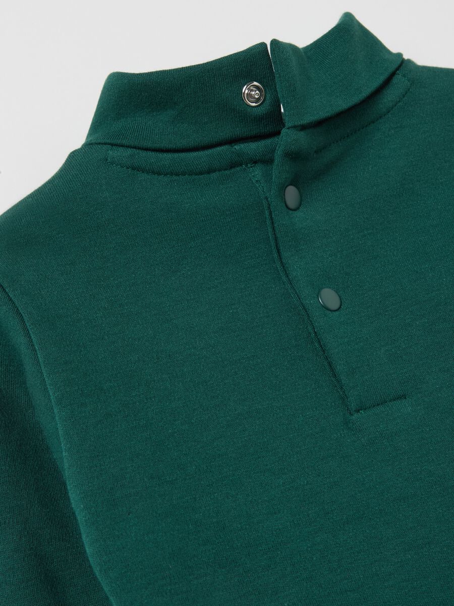 Cotton T-shirt with high neck_2
