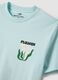 Light blue pure cotton jersey T-shirt with print, regular fit_6
