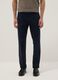 Slim fit blue stretch cotton chino trousers_1