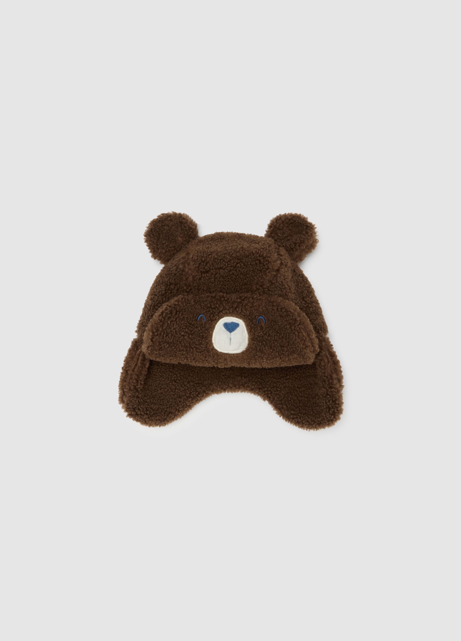 Peruvian Brown Sherpa Hat for Kids