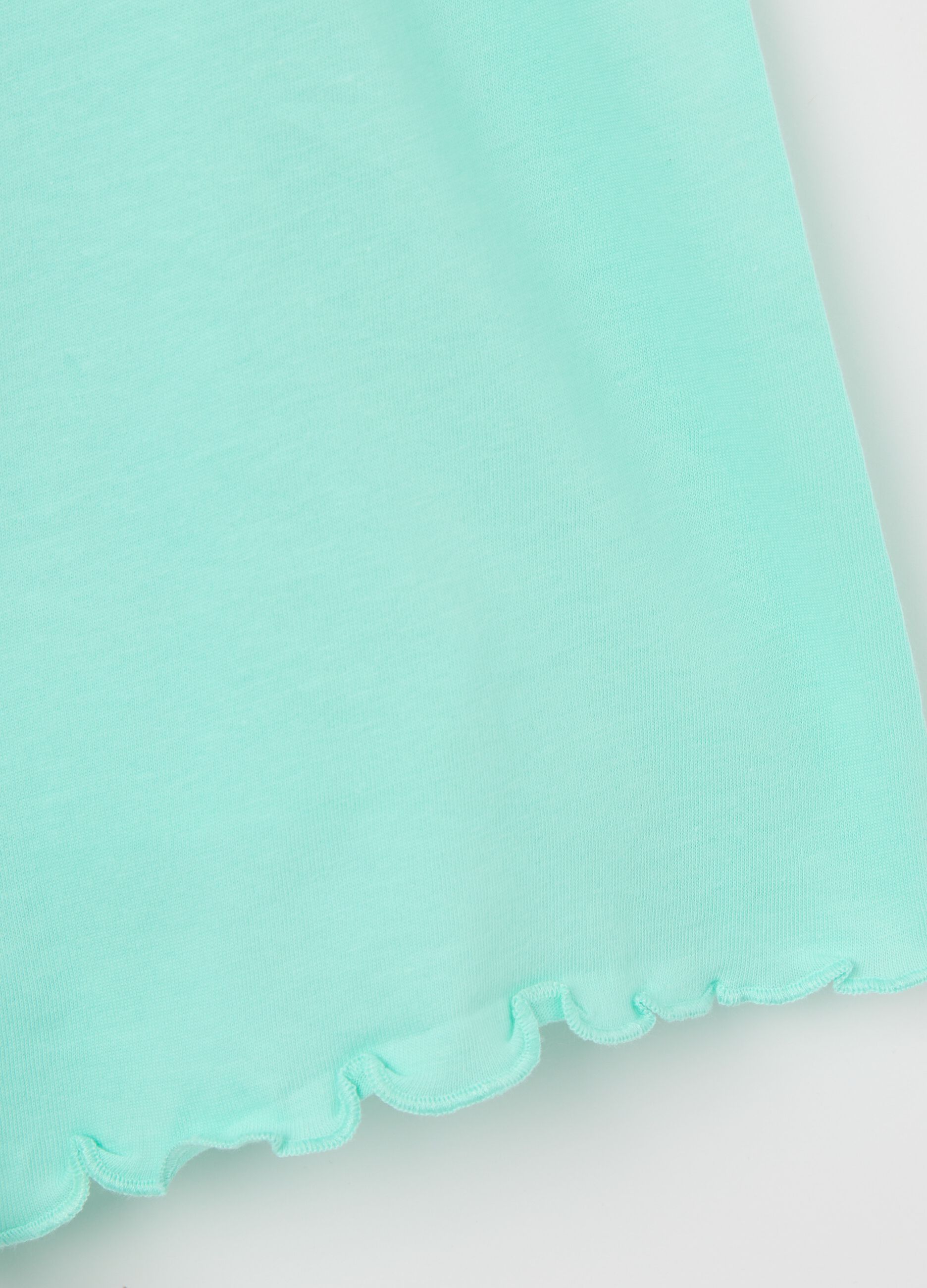 White and light blue pyjamas in organic cotton with print