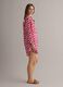 Red pure cotton kaftan with floral print_1
