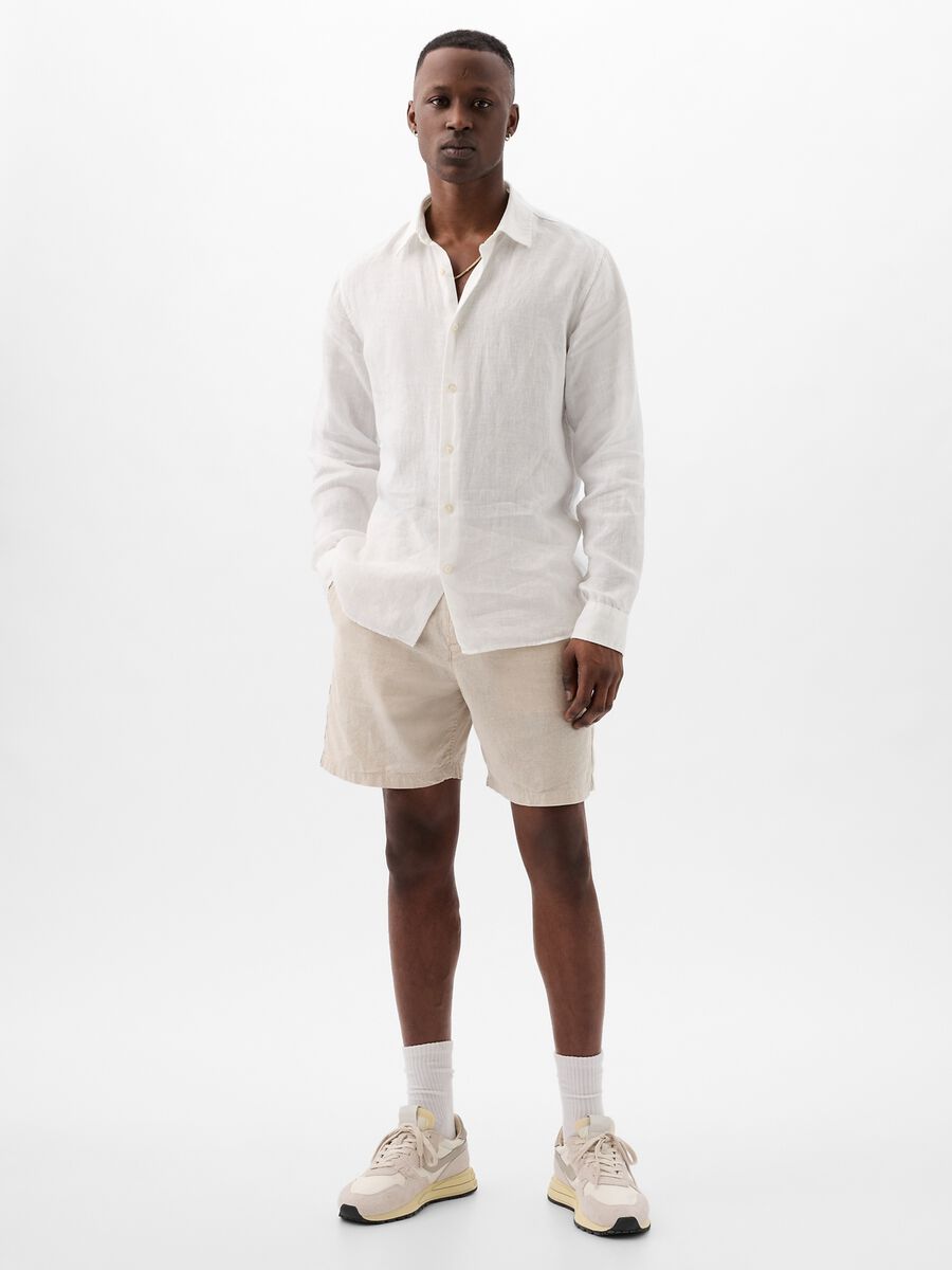 Regular-fit shirt in linen_0