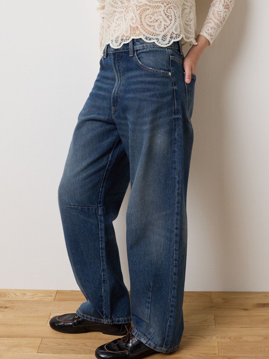 Jeans in puro cotone blu balloon_3