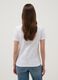 Regular fit white pure cotton t-shirt with print_3