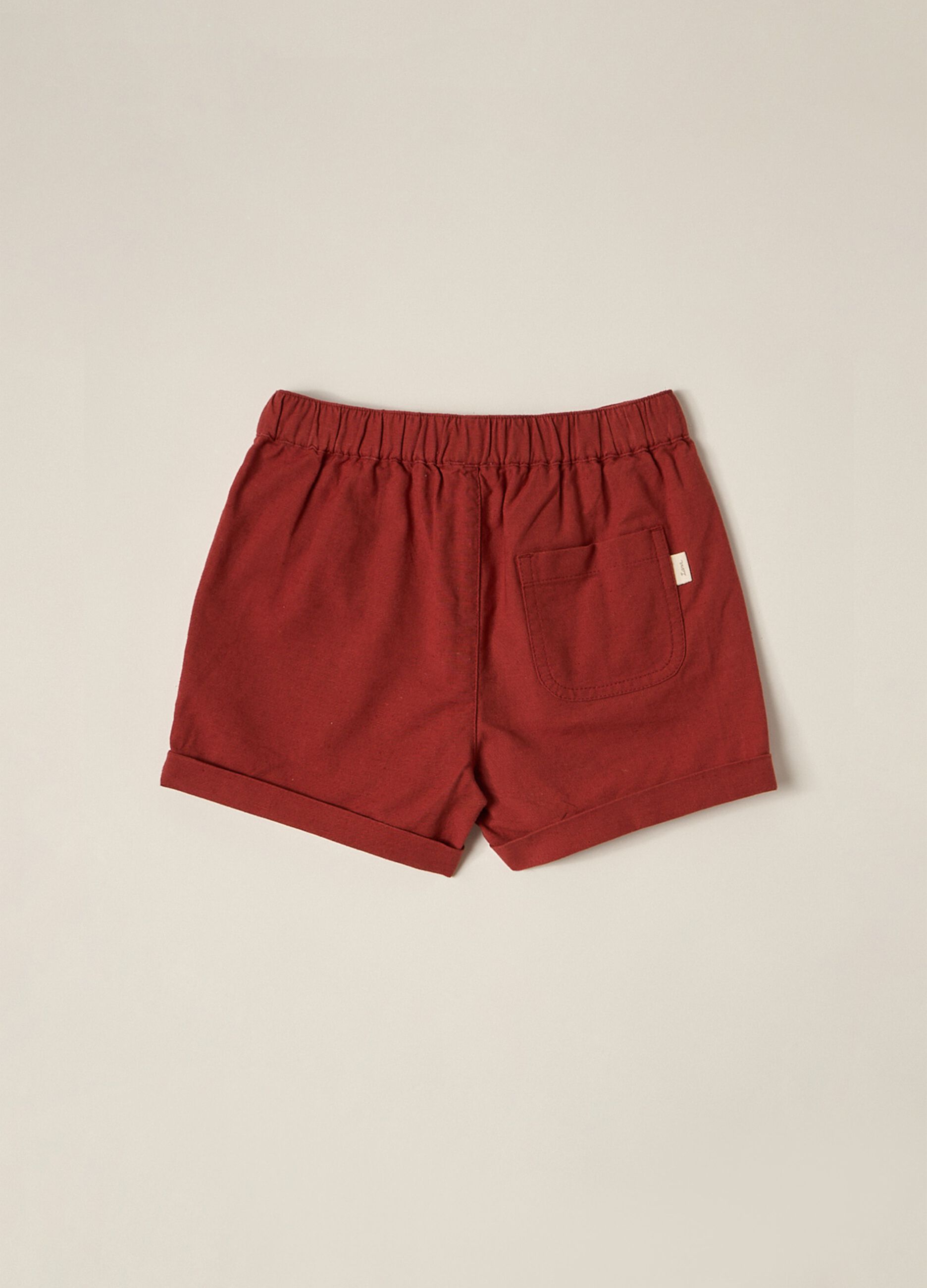 IANA Linen Blend Shorts for Newborn