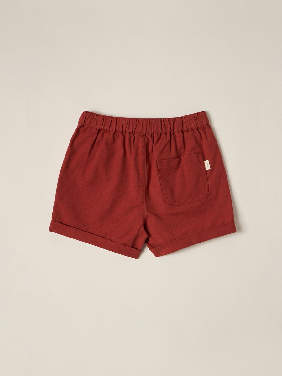 IANA Linen Blend Shorts for Newborn_1