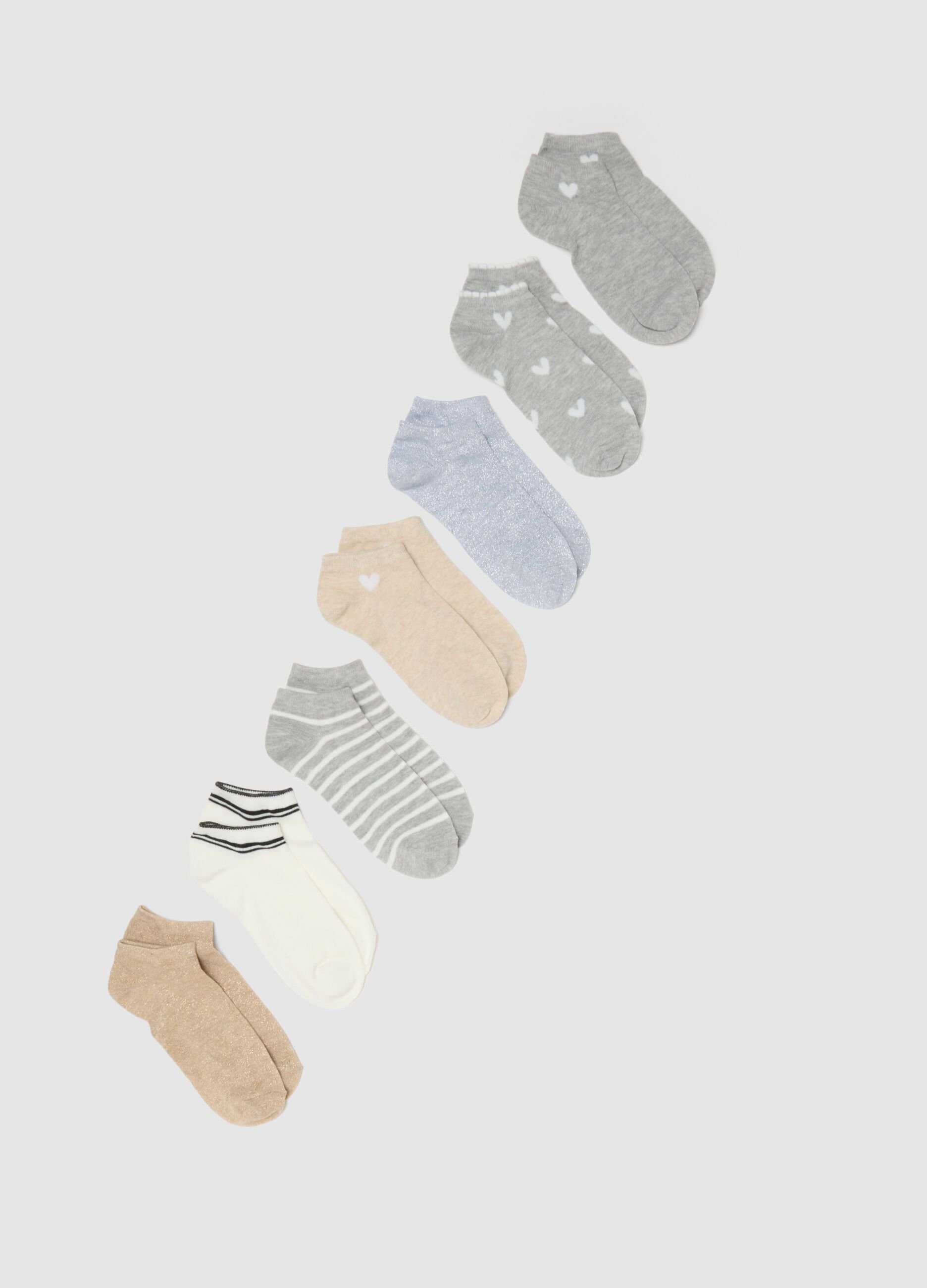 Multipack Multicolour Cotton Blend Ankle Socks