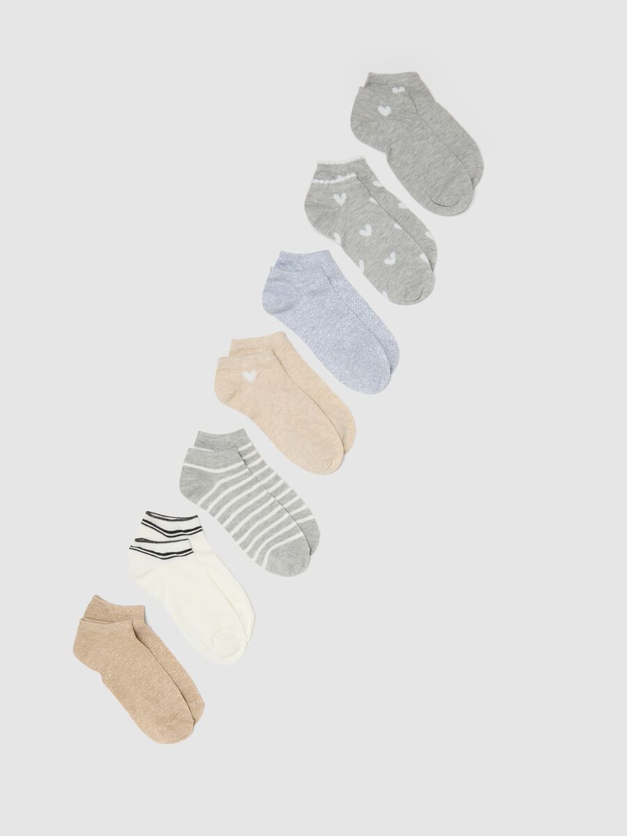 Multipack Multicolour Cotton Blend Ankle Socks_0