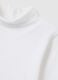 White roll-neck cotton sweater for children, regular fit_2