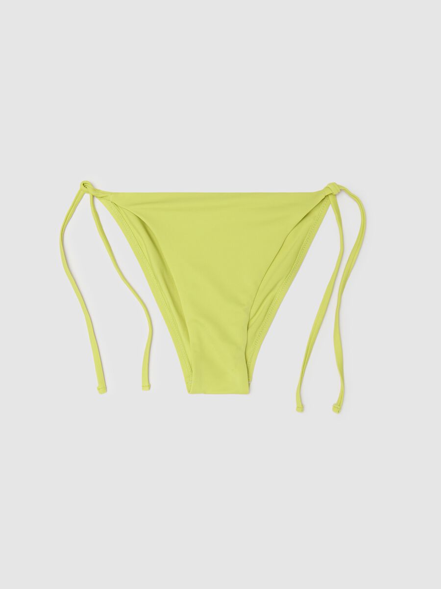 Green bikini briefs with ties_4