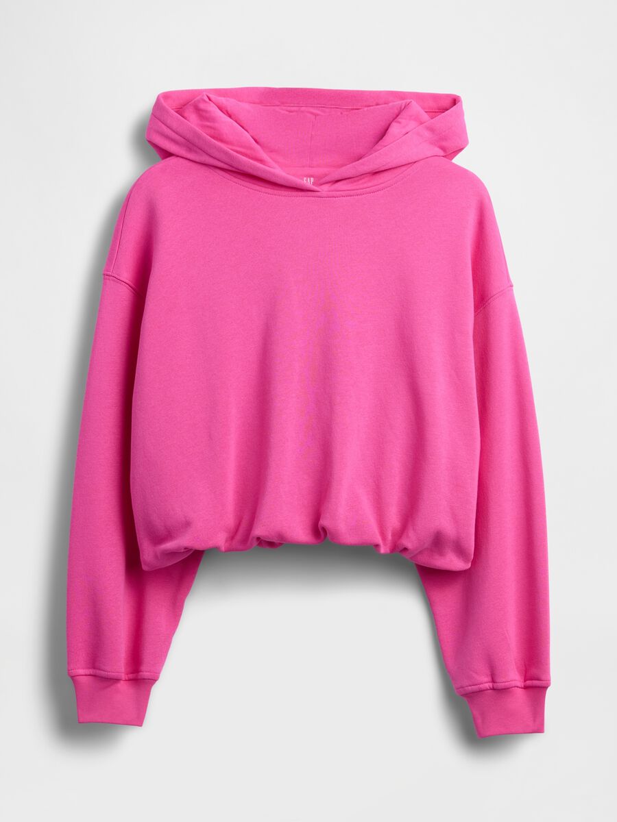 Felpa rosa con cappuccio per bambina_3