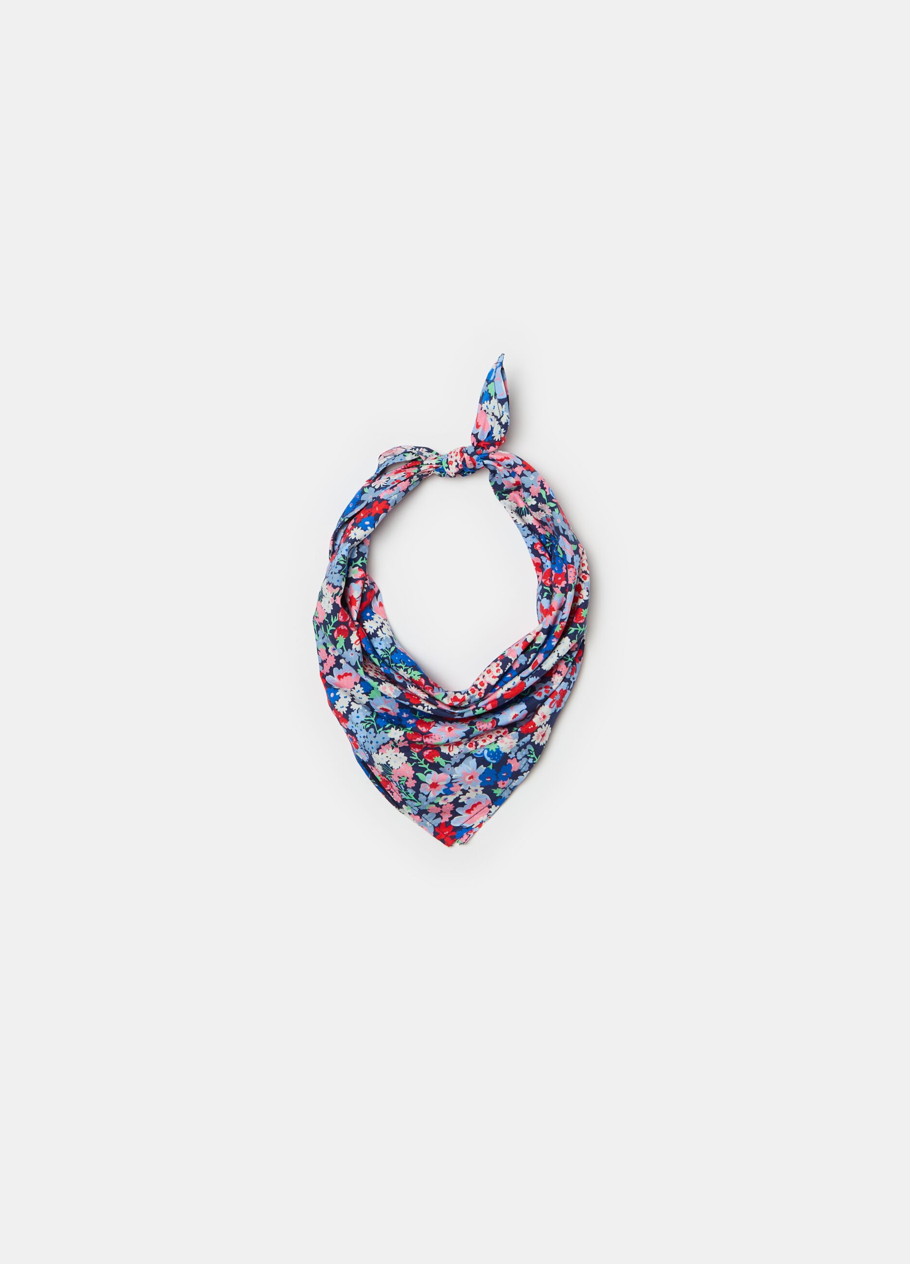 Pashmina in cotton with floral print