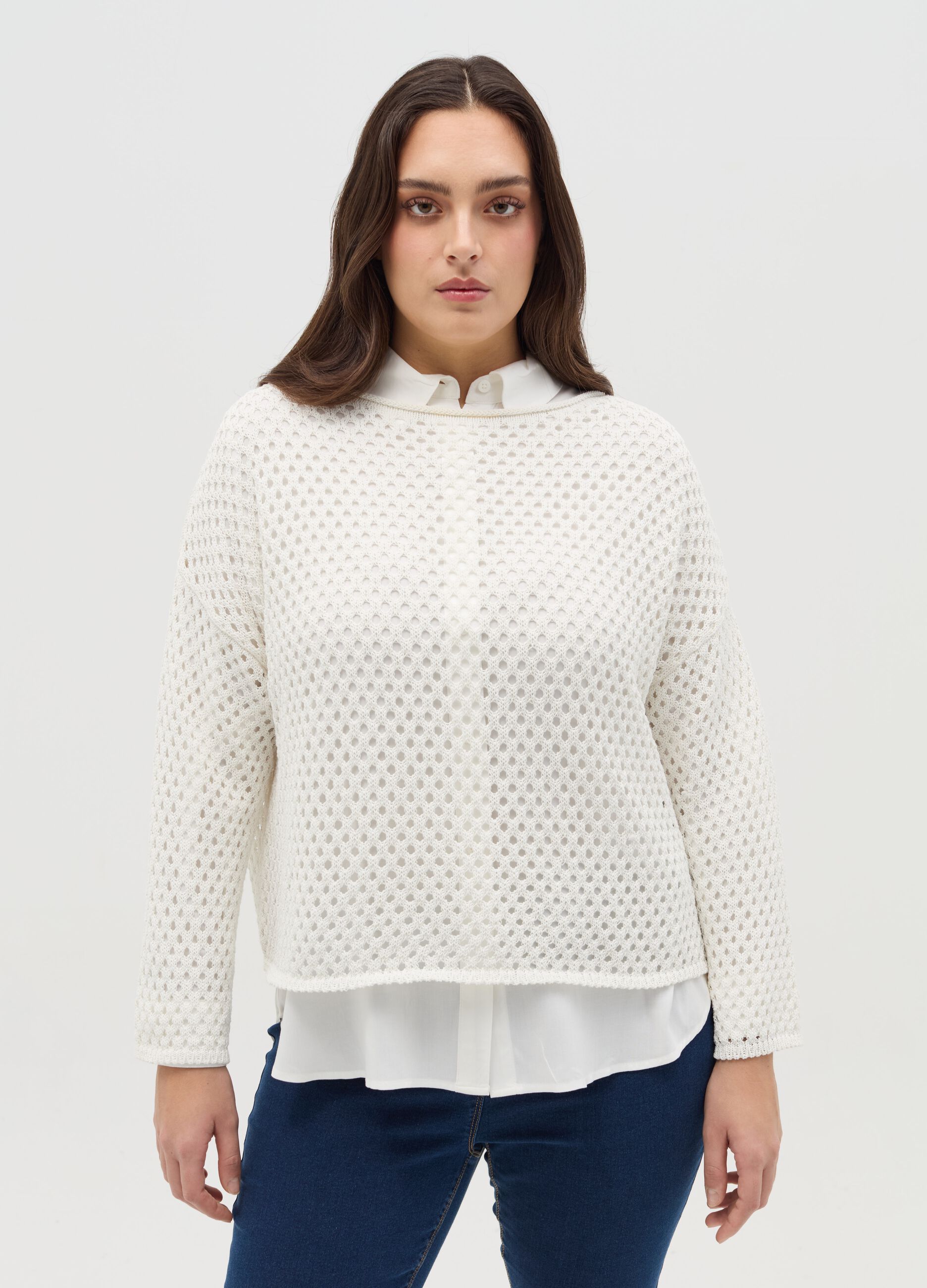 Curvy crochet top