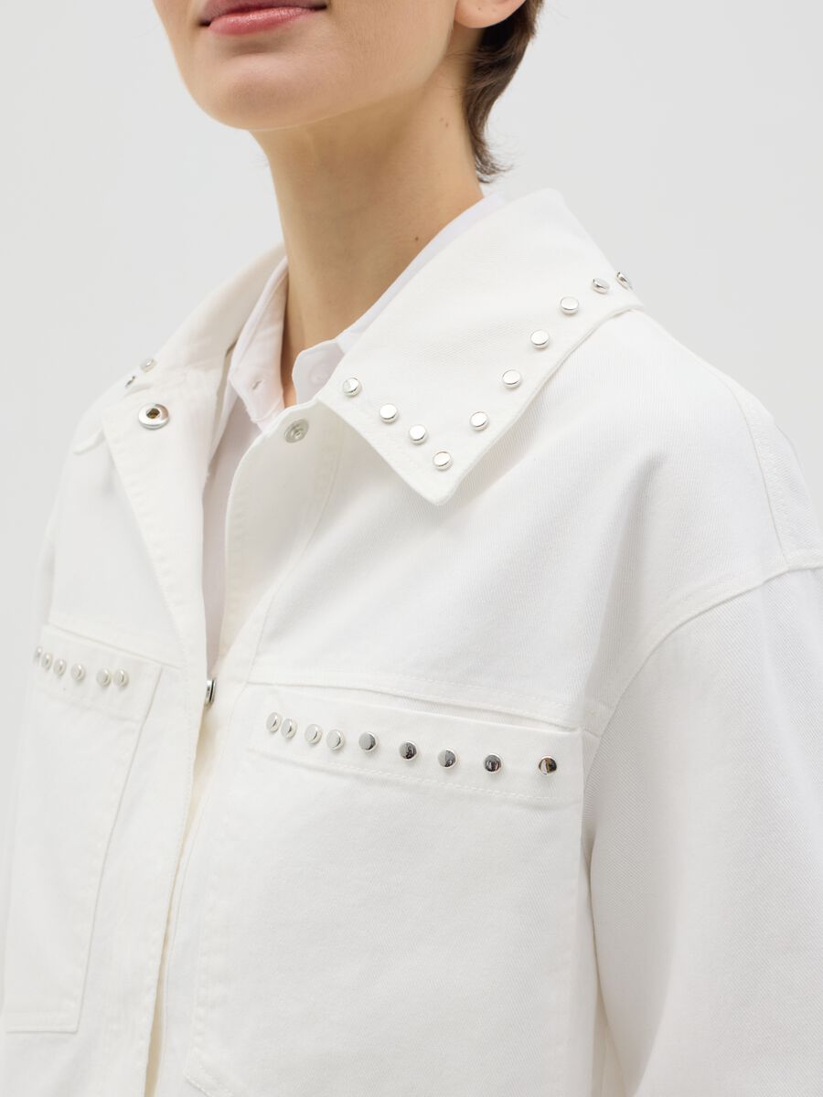 White jacket in cotton with studs_3