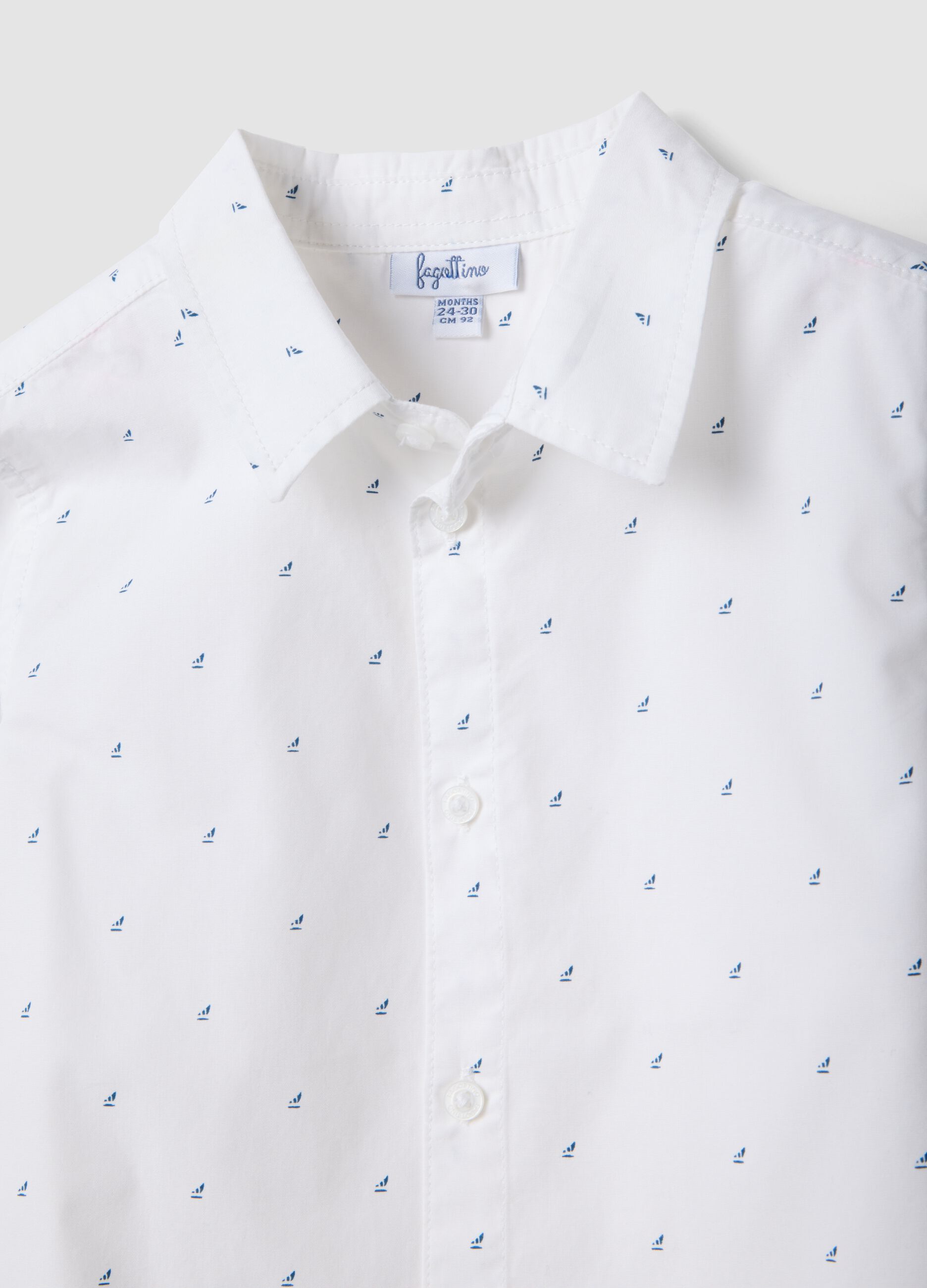 Multicolour pure cotton shirt and shorts set for baby boys