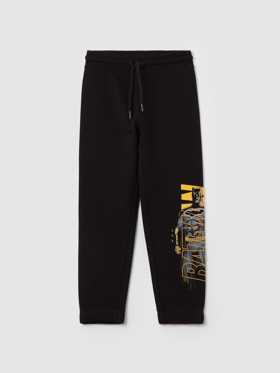 Joggers con coulisse e stampa Batman_0