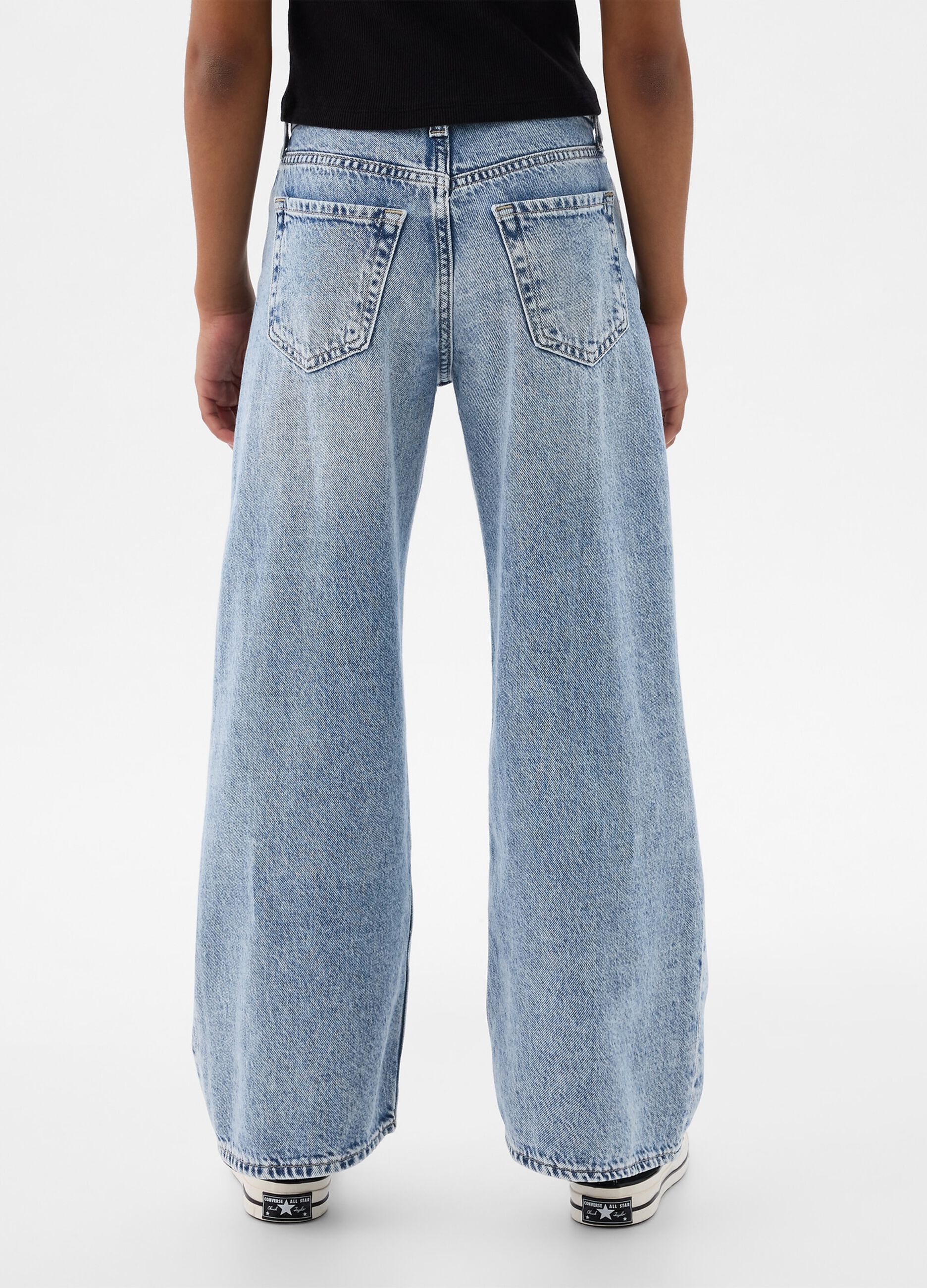 Jeans larghi in denim