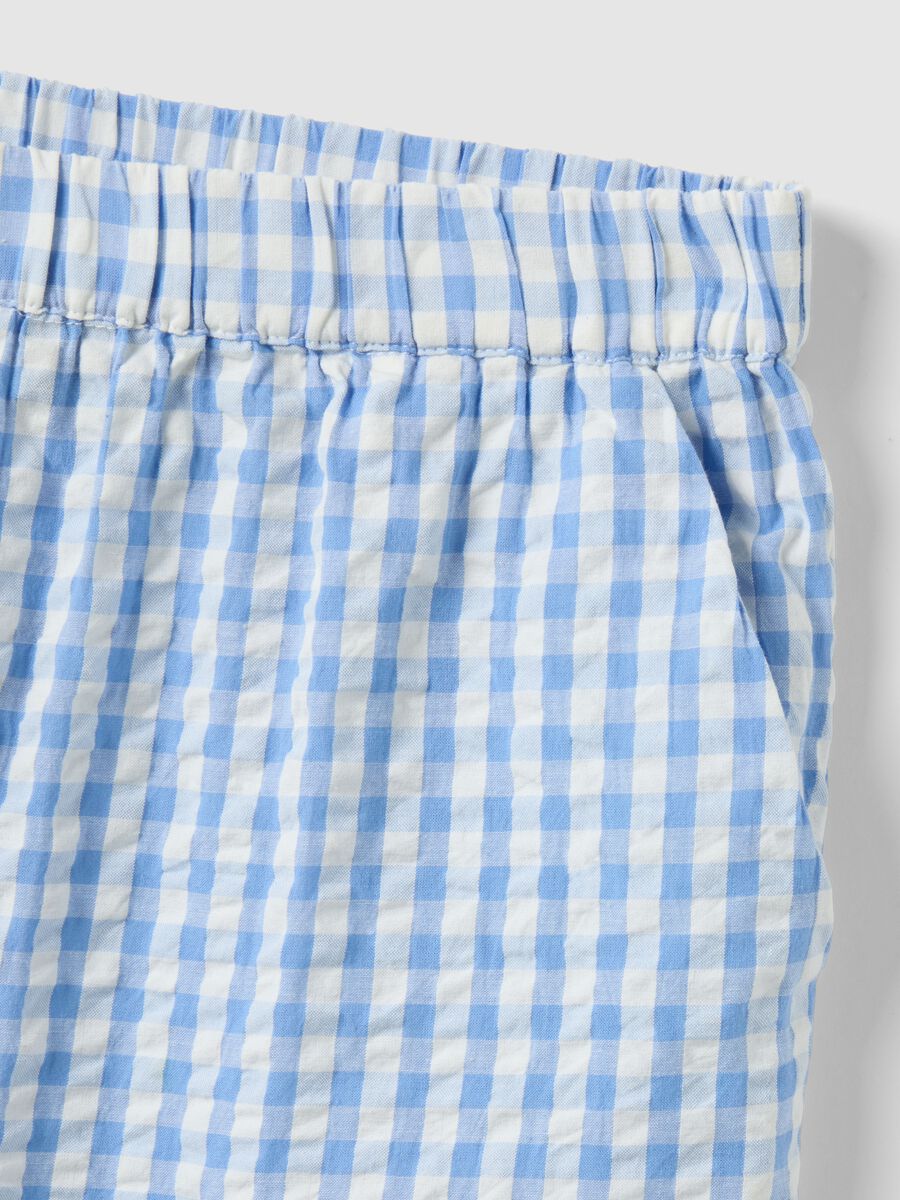 Multicolour check pure cotton pyjama trousers regular fit_1