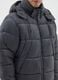 Dark Grey The Iconic Puffer Jacket with Detachable Hood_3