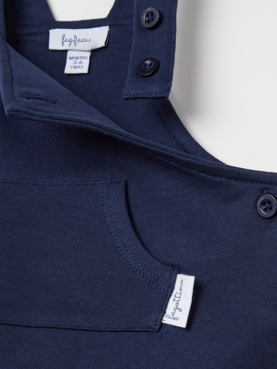 Organic cotton dungarees with pocket_3