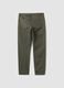 Green slim-fit stretch cotton dobby trousers_1