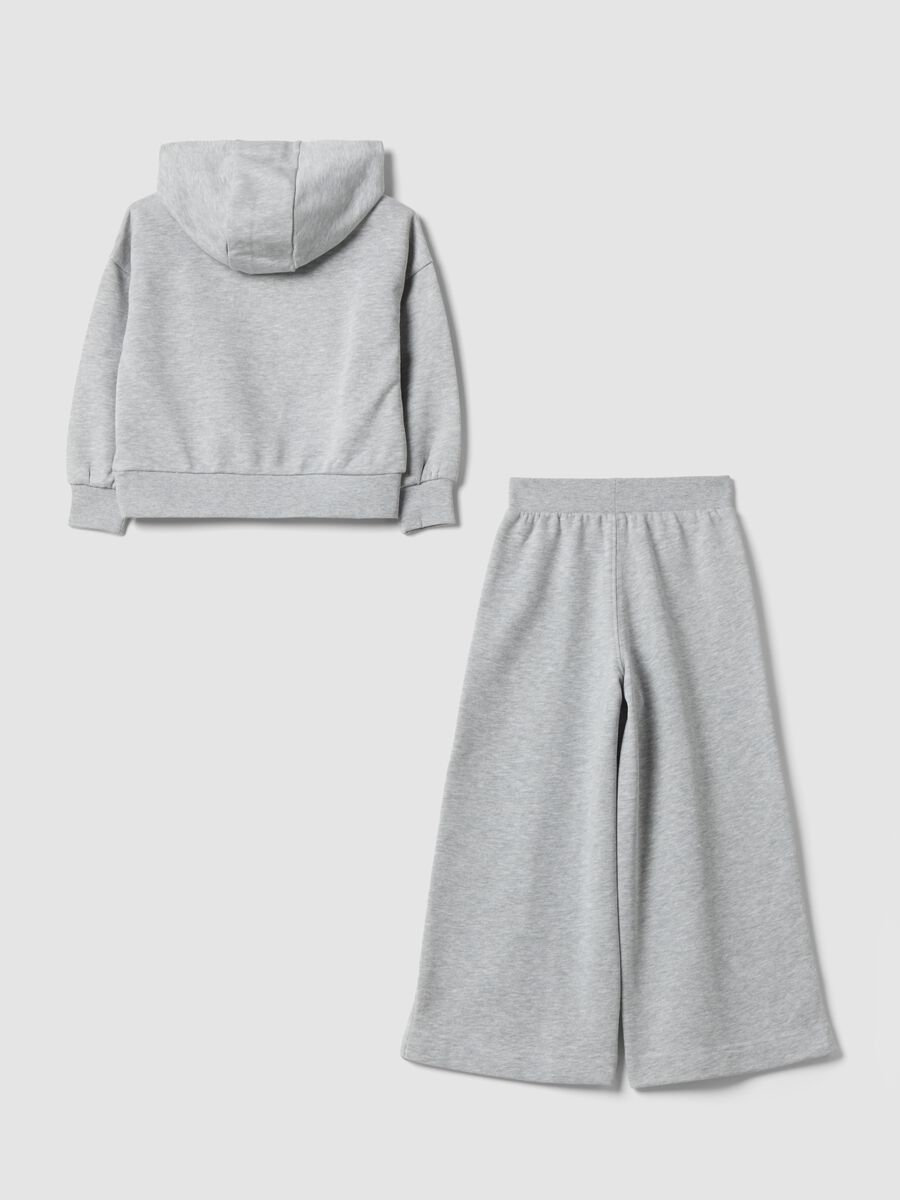 Grey cotton-blend tracksuit with Minnie print_1