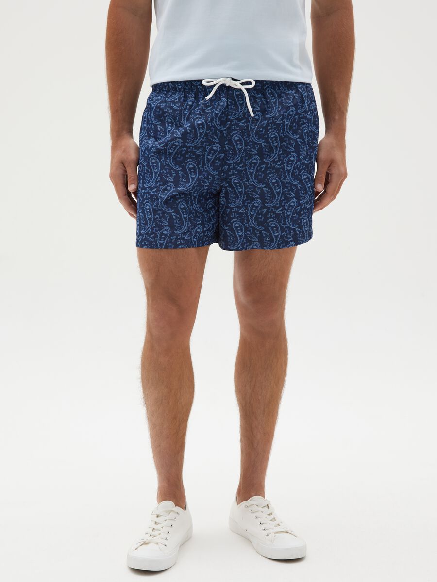 Costume da bagno da uomo in tessuto multicolor regular fit_1