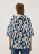 Multicoloured stretch cotton top with soft collar_3