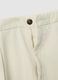 Beige chino trousers in pure cotton regular fit_1