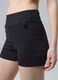 Black ALTAVIA COURT pleated sports shorts in stretch fabric with removable inner short_3