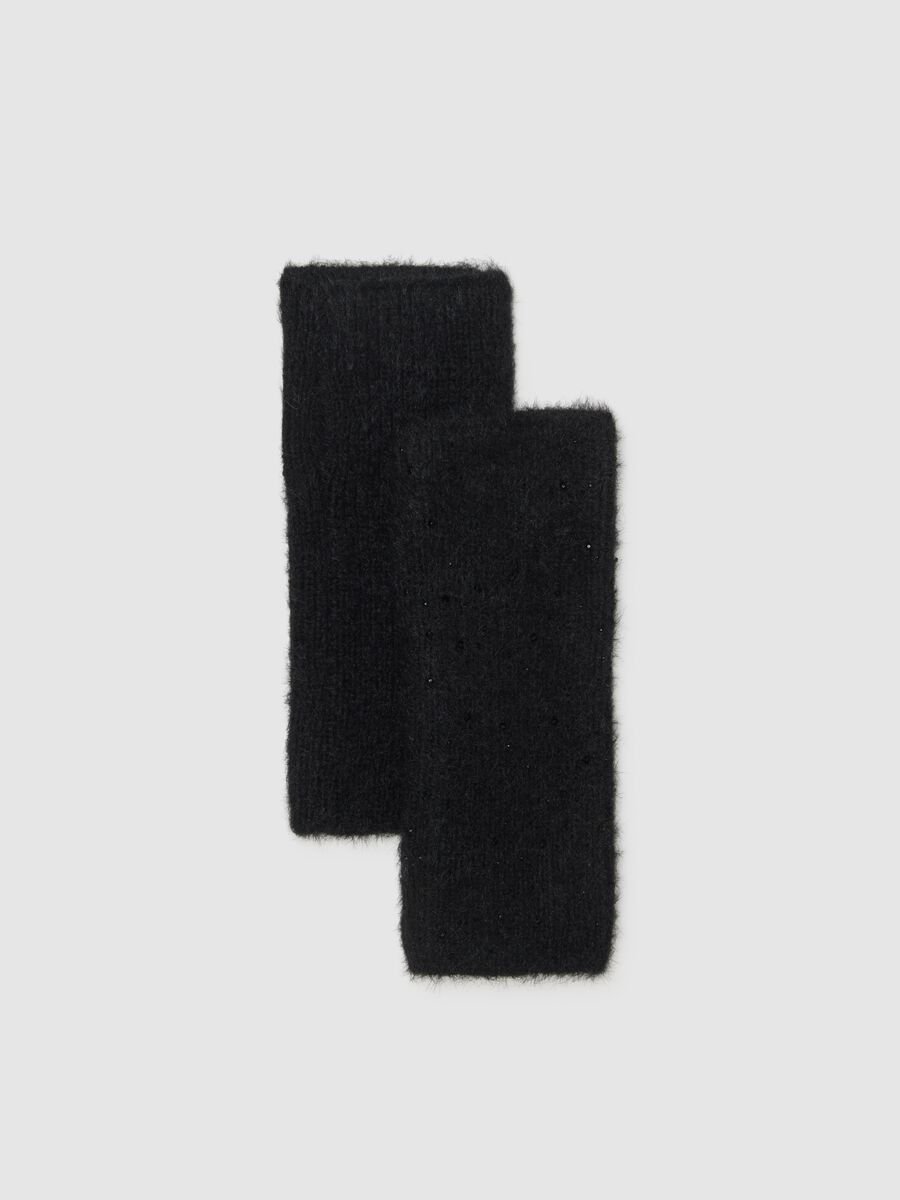 Black fingerless gloves_0